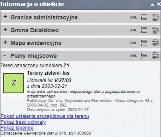 Działka Sprzedaż Grzybiny 15
